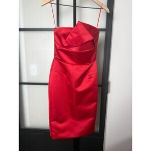 Roland Mouret Red Mini Dress Size US 6